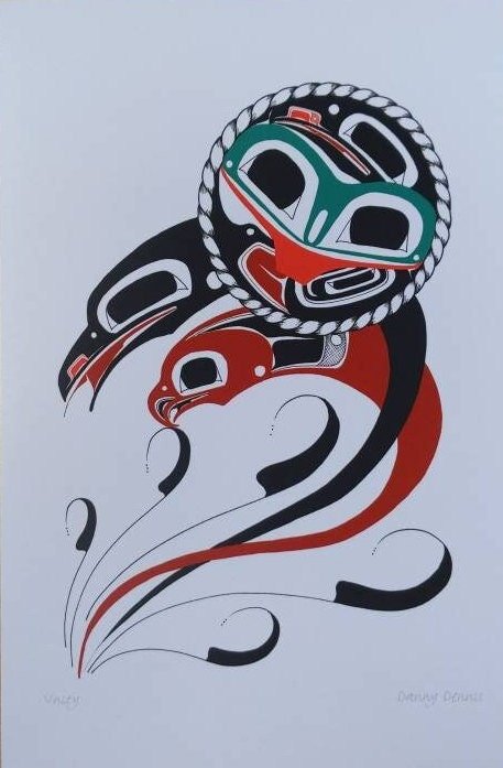 Unity by Danny Dennis Tsimshian Artist 6"x9" Art Card
