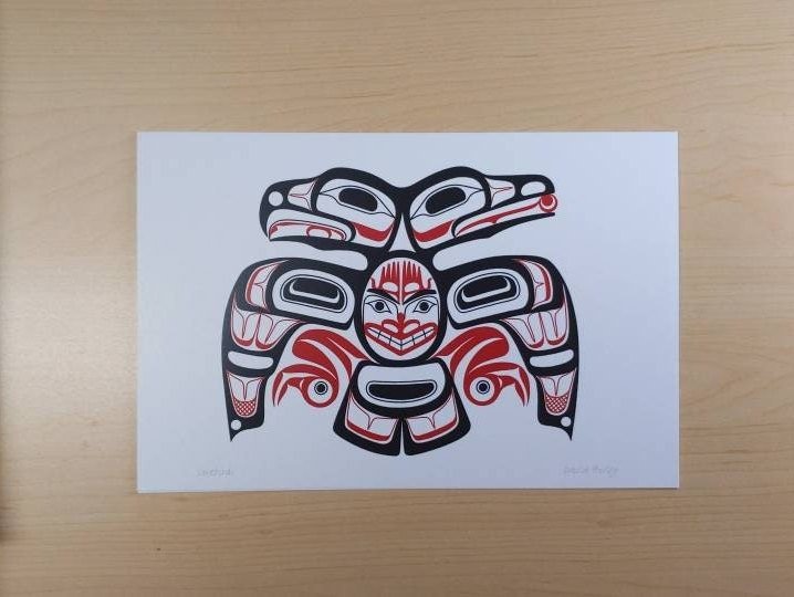 Lovebirds by David Boxley Tsimshian Artist 6"x9" Art Card
