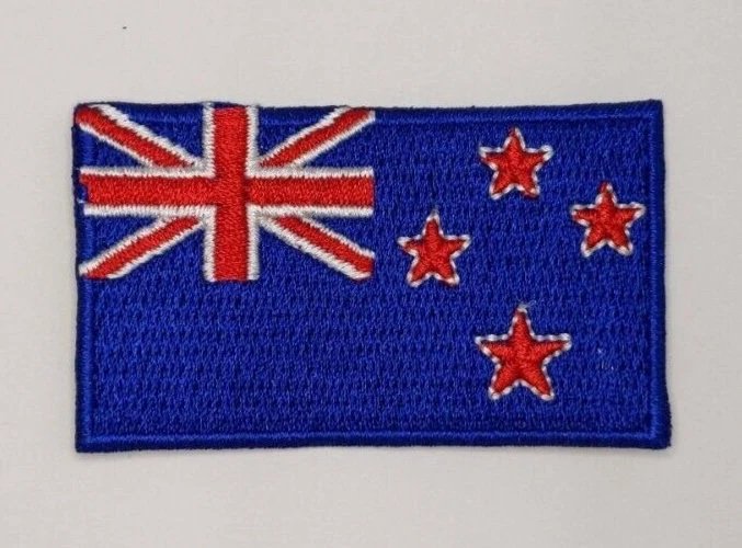 New Zealand Patch Embroidered Iron On Badge Applique