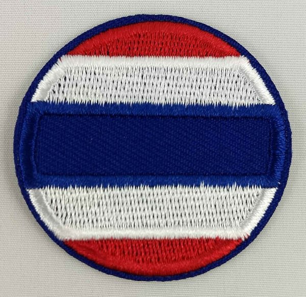 Thailand Round Flag Patch Badge Embroidered Iron On Applique Thai C/P