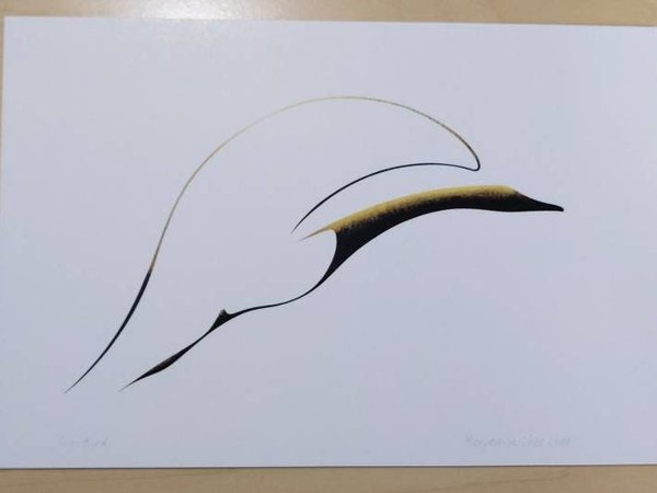Sun Bird by Benjamin Chee Chee Ojibway Artist 6"x9" Art Card