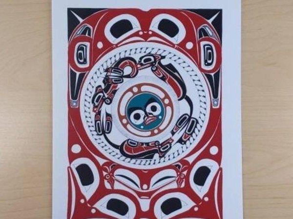 Nature by Danny Dennis Tsimshian Artist 6"x9" Art Card