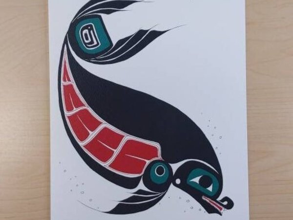 Seal by Danny Dennis Tsimshian Artist 6"x9" Art Card