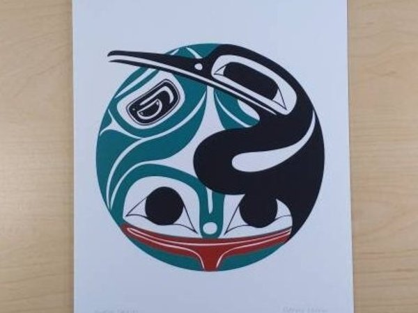 Water Spirits by Danny Dennis Tsimshian Artist 6"x9" Art Card