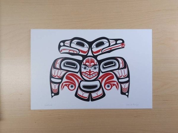 Lovebirds by David Boxley Tsimshian Artist 6"x9" Art Card