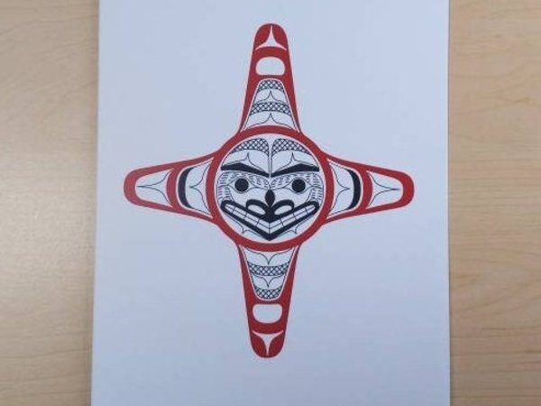 Sun by David Boxley Tsimshian Artist 6"x9" Art Card