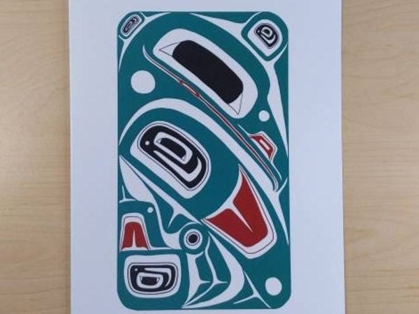 Raven by Danny Dennis Tsimshian Artist 6"x9" Art Card No. 815