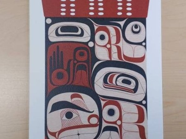 Elements Within IV by Rande Cook Kwakwaka'wakw Artist 6"x9" Art Card